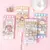 Caderno menina Kawaii mochi Com adesivos (Grid)