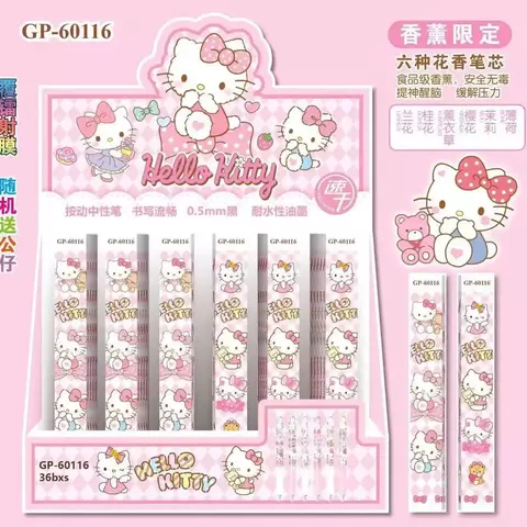 Caneta Gel na Caixinha Holográfica Hello kitty