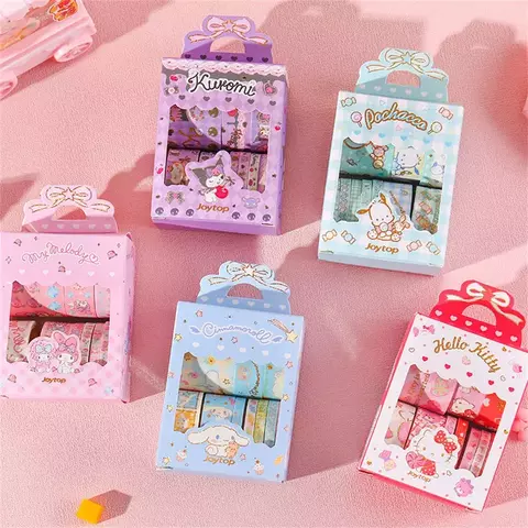 Kit Com 10 Washi Tapes Fita Adesiva Sanrio