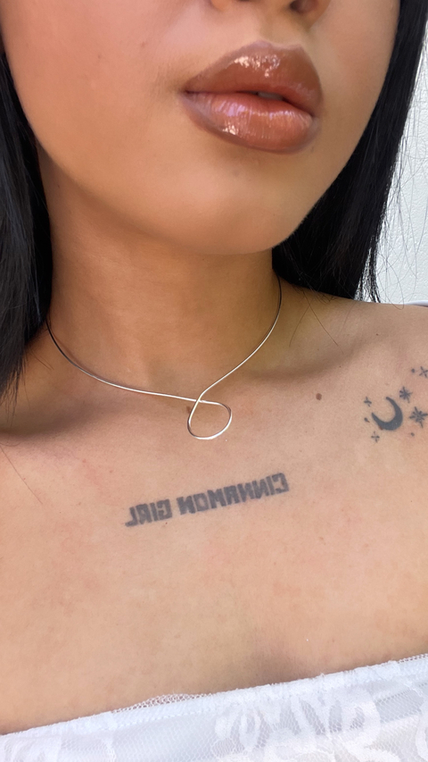 Choker Aro Maile - Banho de Prata 925