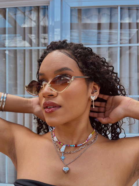 Brinco coração derretido prata - Aço Inox - comprar online