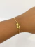Pulseira coração - Banho de ouro 18k