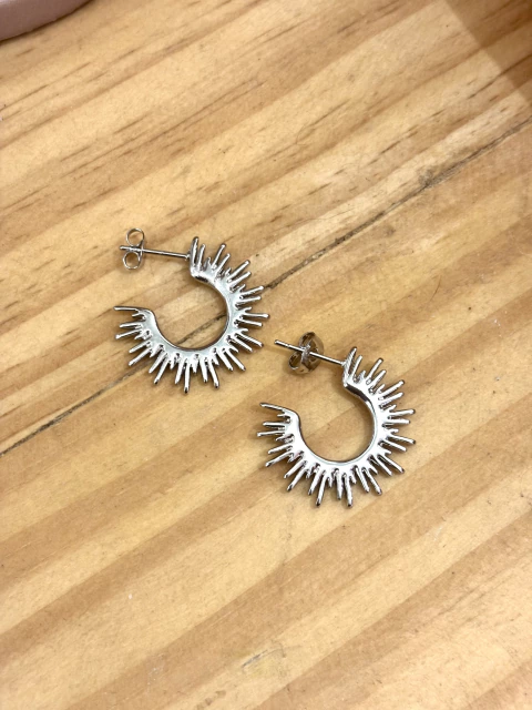 Brinco spike prata - Aço Inox - comprar online