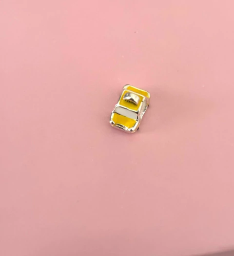 Berloque taxi friends - Banho de prata 925