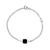 Pulseira Antique Square em prata com Ônix