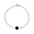 Pulseira Antique Square em prata com Ônix