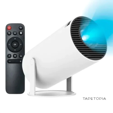 Smart projetor HY300 mini projetor Suporta 4K portátil Branco - Melhor projetor para Tufting - comprar online