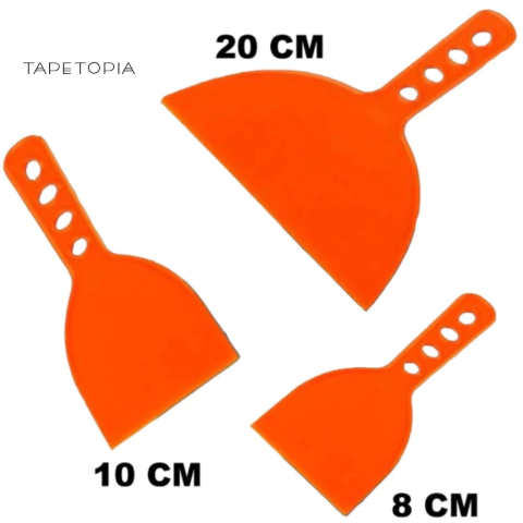 Kit 3 - Espátulas Plástico 20cm - 10cm - 8cm - comprar online