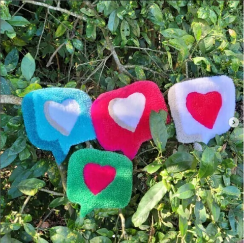 TAPETE CORAÇÃO 20CM - TAPETOPIA