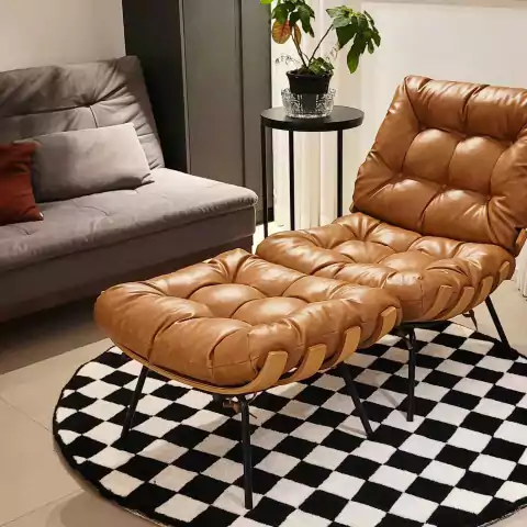 TAPETE QUADRICULADO REDONDO