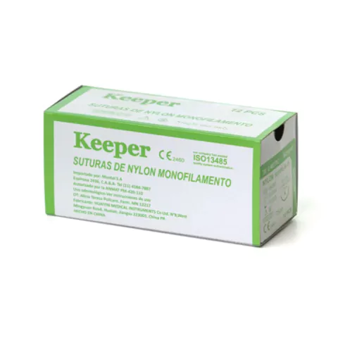 Agujas de sutura x 12 u - Keeper