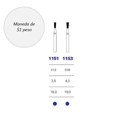 Piedras diamante Microdont - Cono invertido