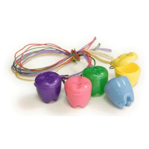 Cajita porta diente x 50 u (con cordón)