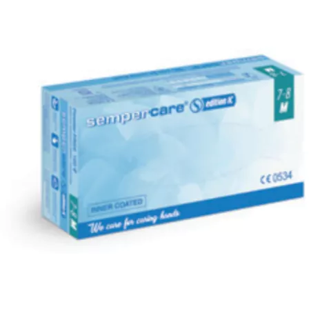 Guantes Látex sin polvo - caja x 100 u - Sempermed