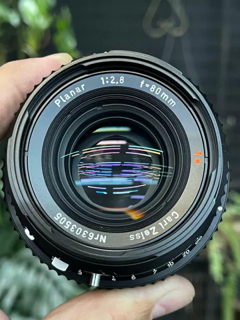 Lente Hasselblad f=80mm 1:2.8 Planar T*