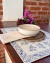 Individual ecocuero 45 x 33 cm Azul - comprar online