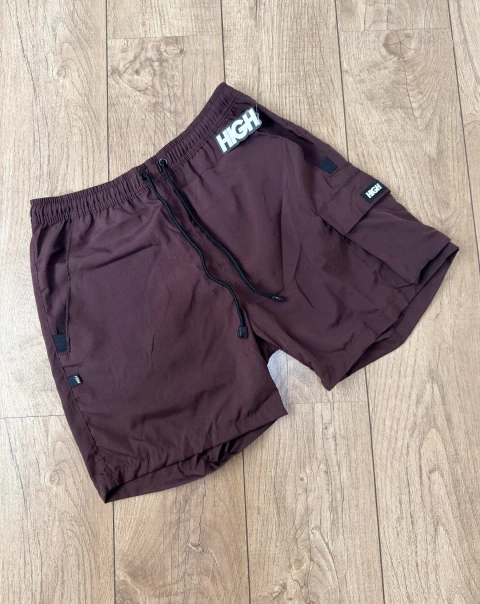Short High Cargo Dry Fit Vinho - comprar online