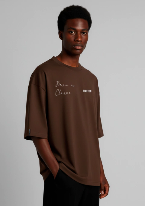 Oversized Basic is Classic Marrom - comprar online