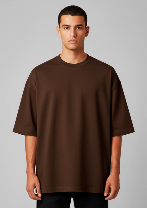 Oversized Básica Marrom - comprar online