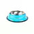 Comedouro Listrado Inox Azul Jambo