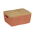 Organizadora Oikos Terracota 4L com tampa de Bambu - Organizador para brinquedos