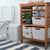 Organizadora Oikos Branca 18L com tampa de Bambu - Organizador para brinquedos - loja online