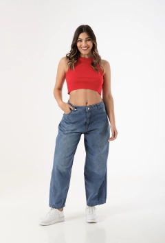 Pantalón Barrel con Pinzas - comprar online
