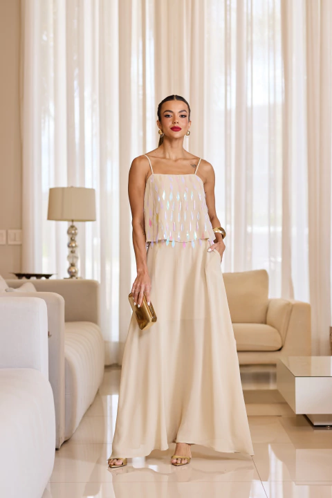 SAIA VISCOSE CREPONADA FENDI CONJ 4041