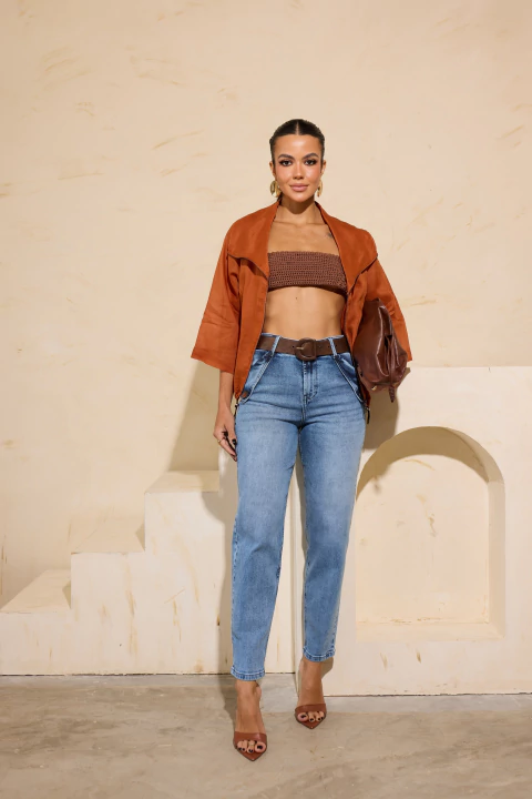 Jaqueta Remanescente Cambraia De Linho Rami 4120