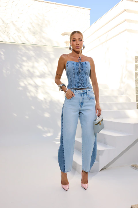 Corset Remanescente Jeans 4273