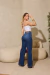 Calça jeans wide leg cós alfaiataria 2715 - Remanescente