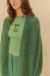 Cardigan Tricot Pelinho Verde Escuro - FARM - comprar online