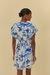 Imagem do Vestido Curto Chita Porcelana - FARM