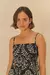 Vestido Cropped Localizado Estampado Borbolina - FARM na internet