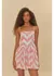 Vestido Alcinhas Estampado Mistura De Listra - FARM