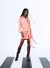 Vestido curto linho rosa - OPEN - Boutique Babeles