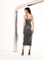 Vestido colado em Couro de poliuretano - OPEN - comprar online