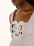 Blusa cropped bordada - OPEN - comprar online