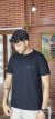 Tshirt Slim Flame com bolso Preto - CONVICTO na internet