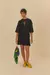 Vestido Curto Pregas bordado - FARM