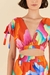Blusa cropped ombre chita - FARM