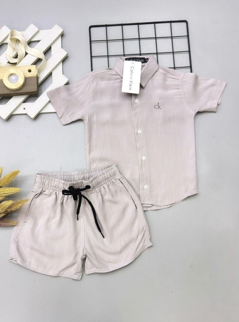Conjunto mauricinho de linho - Calvin Klein - comprar online