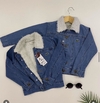 Jaqueta jeans peluciada - comprar online