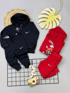 Conjunto de moletom 3 cabos com estampa nas costas - Nike coelhinho - Analu kids for boys