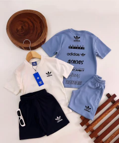 Conjunto suedine adidas com estampa nas costas - comprar online