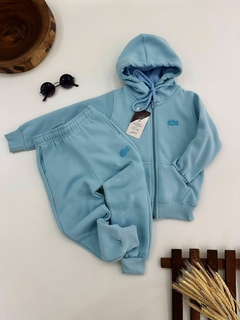 Conjunto de moletom 3 cabos com zíper - Lacoste na internet