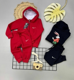 Conjunto de moletom 3 cabos com estampa nas costas - Nike coelhinho - comprar online