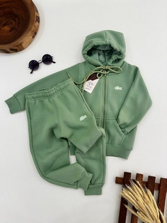 Conjunto de moletom 3 cabos com zíper - Lacoste - Analu kids for boys