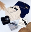 Blusa de moletom gola careca bordada - Boss