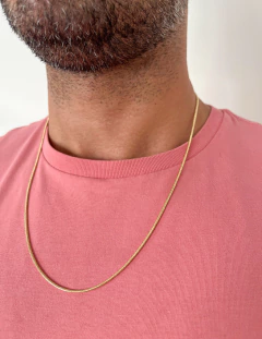 Corrente Rabo de Rato Masculina - Dourado - comprar online